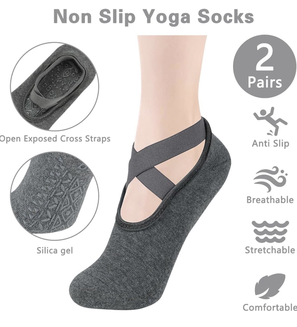 Chaussettes Pilates Antidérapantes FLEXIA™