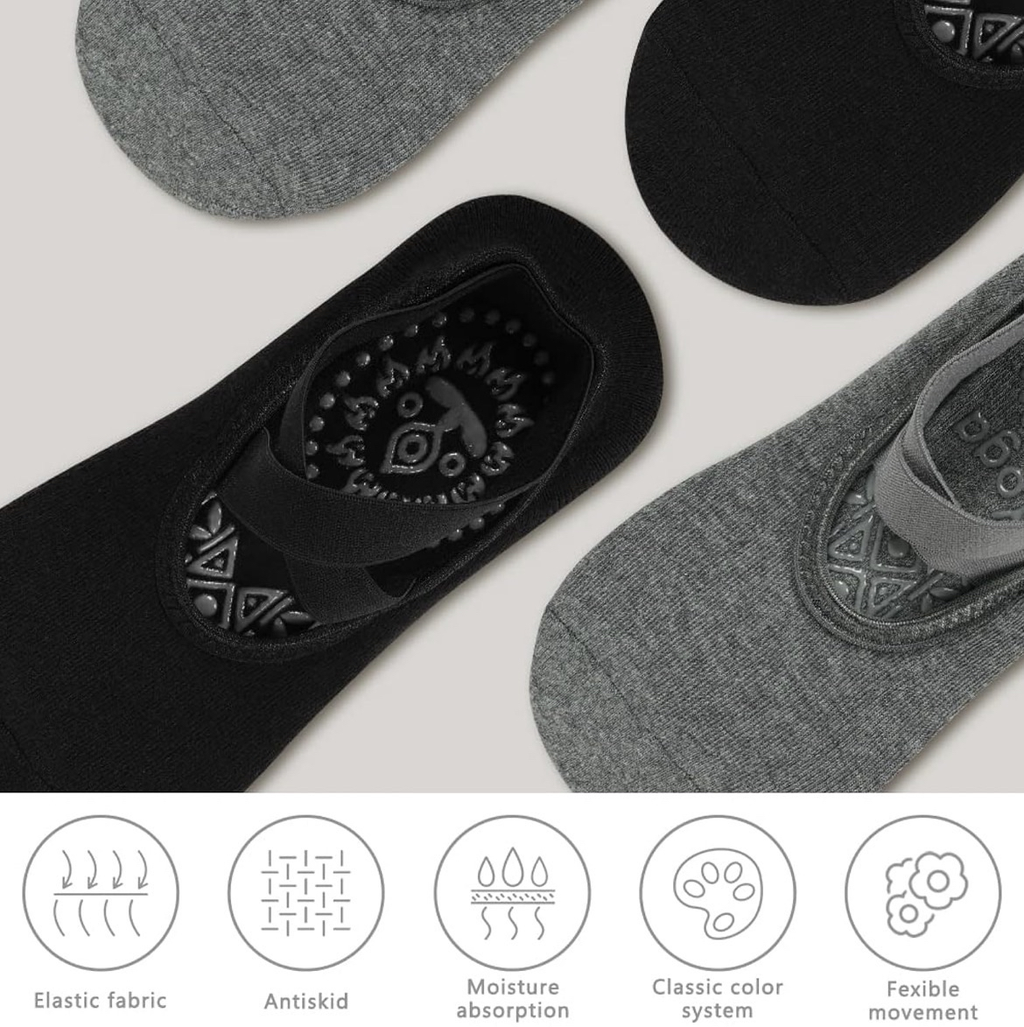Chaussettes Pilates Antidérapantes FLEXIA™