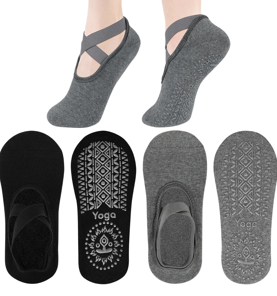 Chaussettes Pilates Antidérapantes FLEXIA™